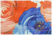 Abstract Flower Print -  Tile Mural
