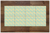 Yellow Daisy Flower Pattern -  Tile Border