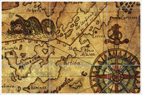 Pirate Map 02 -  Tile Mural