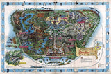 1960's Disneyland Park Map -  Tile Mural
