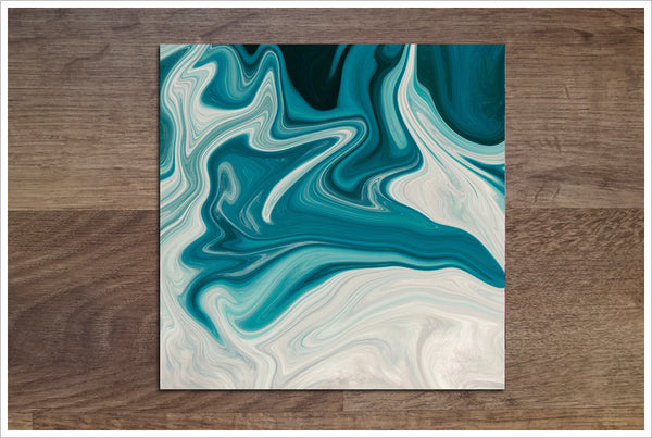 Abstract Blue Swirl -  Accent Tile