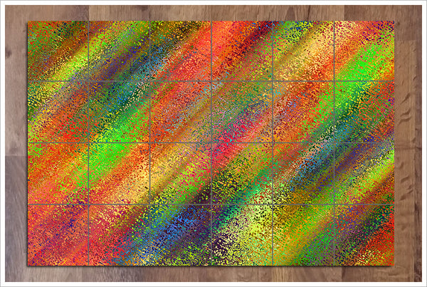 Abstract Color Spatters -  Tile Mural