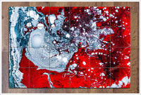 Abstract Red White Blue -  Tile Mural