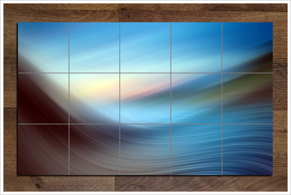 Abstract Wave -  Tile Mural