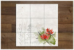 Asian Flowers on Rice Paper -  Tile Mural