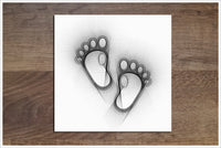Baby Feet Pencil Sketch -  Accent Tile