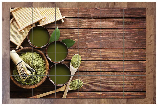 Bamboo & Green Tea -  Tile Mural