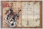 Banjo Player Music Collage -  Tile Mural
