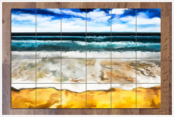 Beach Painting -  Tile Mural