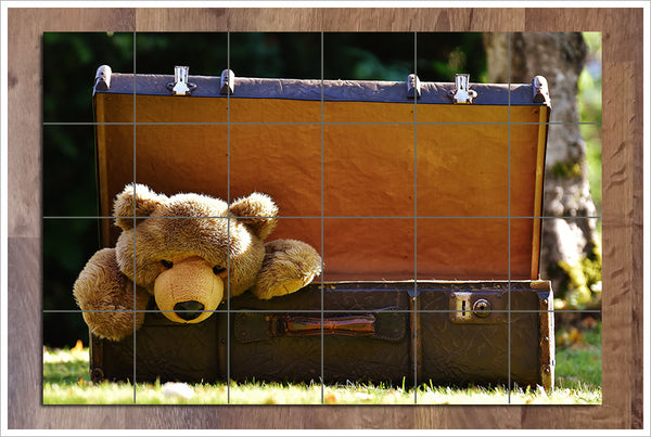 Teddy Bear Case -  Tile Mural