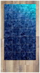 Blue Squares Abstract -  Tile Mural