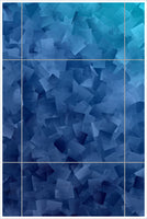 Blue Squares Abstract -  Tile Mural