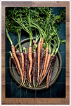 Colorful Carrots on Round Tray -  Tile Mural