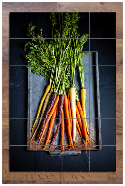 Carrots on a Tray -  Tile Mural