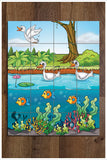 Cartoon Duck Pond -  Tile Mural