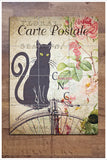 Cat Postcard Collage -  Tile Mural