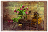 Coffee Grinder & Roses -  Tile Mural