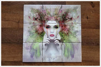 Fairy Face Painting -  Tile Mural