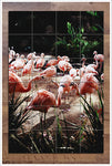 Pink Flamingos -  Tile Mural