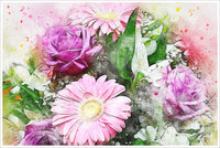 Flowers Watercolor 02 -  Accent Tile