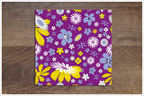 Purple Flower Pattern -  Tile Border