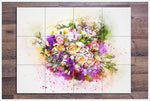 Flowers Watercolor Painting v4 -  Tile Mura4