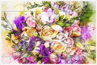 Flowers Watercolor Painting v4 -  Tile Mura4
