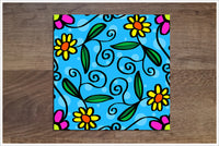 Fun Flower Pattern -  Tile Border