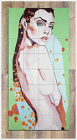 Female Nude Painting -  Tile Mural