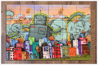 Graffiti Robot -  Tile Mural