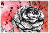 Graphic Rose -  Tile Mural