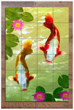 Koi Fish Carp Painting -  Tile Mural