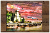 Lighthouse Painting -  Tile Mural
