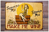 Make Me Wine Sign -  Tile Mural