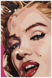 Marilyn Monroe Pink Pop Art -  Tile Mural