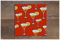 Martini Graphic -  Tile Border