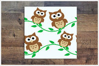 Baby Owls -  Tile Border