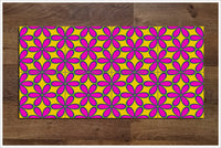 Pink & Yellow Flower Pattern -  Tile Border