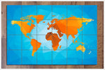World Polygon Map -  Tile Mural