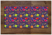 Purple with Flowers -  Tile Border