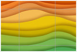 Abstract Rainbow Graphic -  Tile Mural