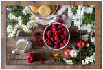 Raspberries & Daisies -  Tile Mural