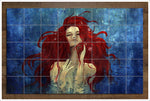 Red Hair Mermaid -  Tile Mural
