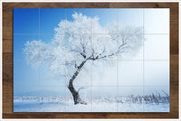 Snow Tree -  Tile Mural