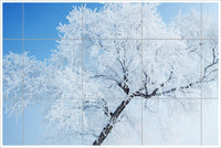 Snow Tree -  Tile Mural