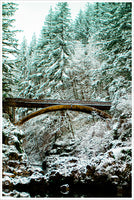 Snowy Bridge -  Tile Mural