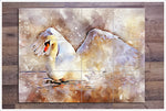 Swan Painting -  Tile Mural