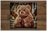 Brown Teddy Bear -  Tile Mural