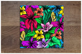 Tiki Bar Flowers 02 -  Tile Border