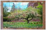 Trees and Tulips -  Tile Mural
